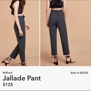 Aritzia Wilfred Jallade Tie-Front Pant